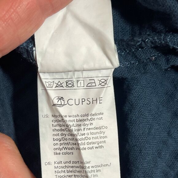 Cupshe Womens Rompers Jumpers (2) Large Boho Short Sleeve V-Neck Pockets - Picture 6 of 16